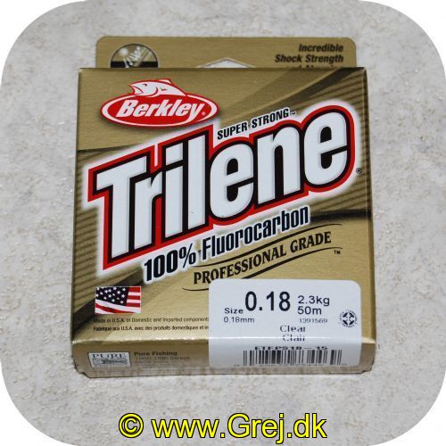 028632734469 - Berkley Trilene Super Strong - 100% Fluor Carbon - 0.18mm/2.3kg - 50m - Klar