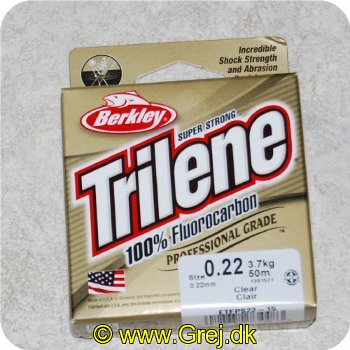 028632734483 - Berkley Trilene Super Strong - 100% Fluorocarbon - 0.22mm/3.7kg - 50m