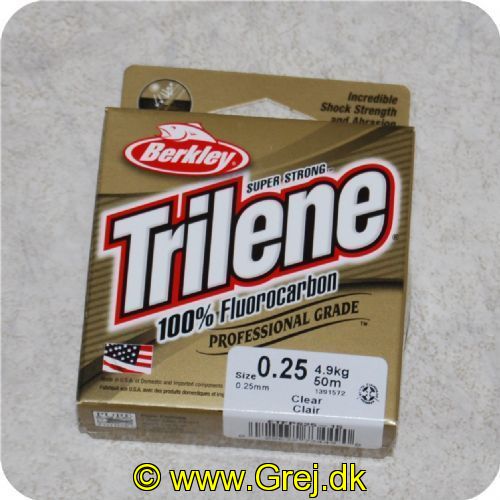 028632734490 - Berkley Trilene Super Strong - 100% Fluorocarbon - 0.25mm/4.9kg - 50m