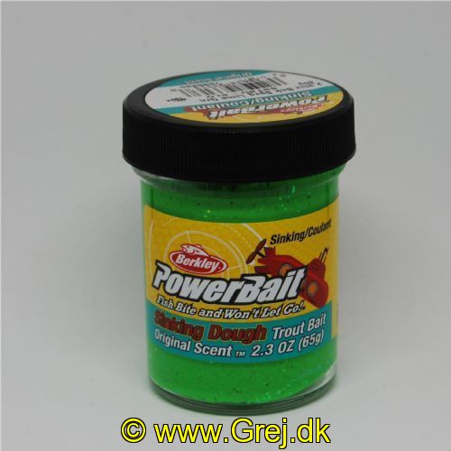 028632933138 - PowerBait med glimmer - SINKING SPRING GREEN LIME