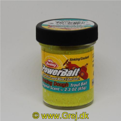 028632933145 - PowerBait med glimmer - SINKING SUNSHINE YELLOW