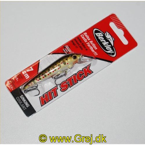 028632936948 - Berkley Hot Stick wobler - 7 cm - 6,9 g - Brown Trout - Synkende (Sinking) - Dybde: 0,8-2,0m