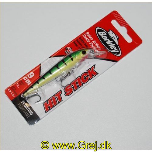 028632937006 - Berkley Hot Stick wobler - 9 cm - 7,2 g - Perch - Flydende (Floating) - Dybde: 0,8-1,8m