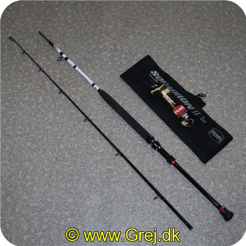 031324035867 - Penn Squadron II Jig Pirkestang - 7 fod/2.13meter  - Kastevægt 20-30LBS
 - todelt - Rejselængde:1.10meter
Super lækker stang med lav egenvægt på 314gr og er meget suverænt i brug.
