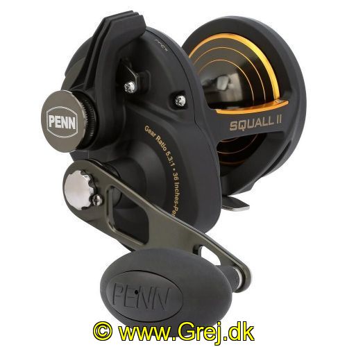 031324290778 - Penn SQUALL II SQLII40LD Multihjul - Udveksling: 5.3:1 - Line: 0,54mm/365m - Vægt: 563g
<BR><BR>
Linekapacitet Mono: 0,54mm/365m - 0,061mm/285m - 0,71mm/210m<BR>
4 rustfri kuglelejer