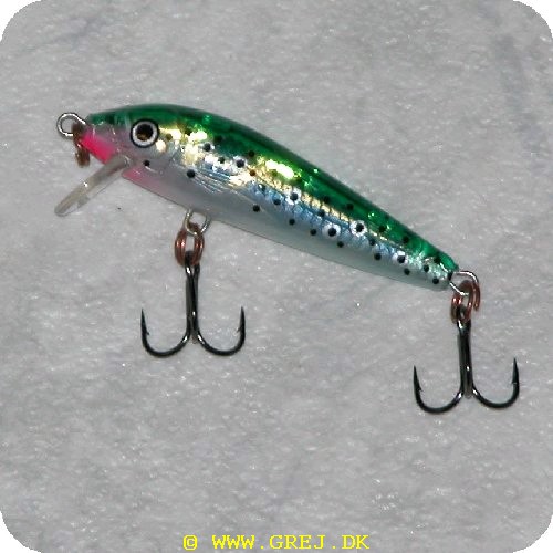 039984078910 - Minnow Stick - Phantom Green<BR>Svømme dybde 0,6-1,2 meter.<BR>3 gram / 4 cm.