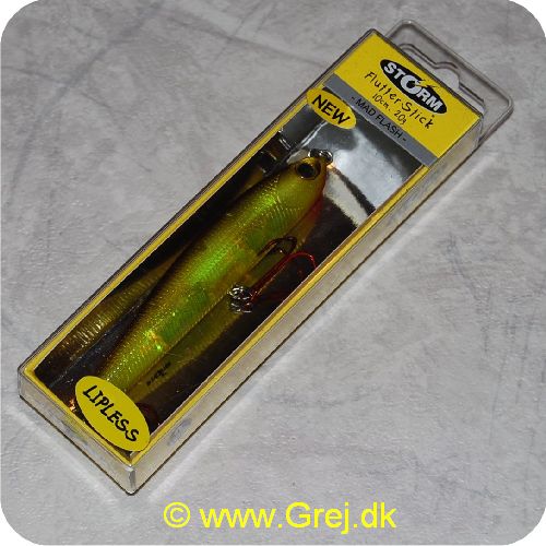 039984087363 - Flutterstick Madflash - synkende - 10cm/20gram - Holo - Olive/chartreuse