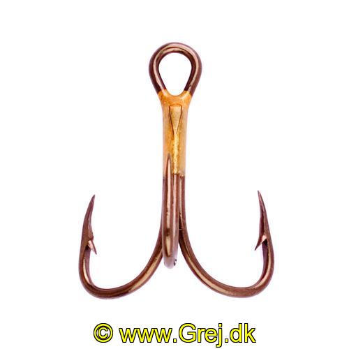047708489256 - T-PACK - LAZER 2X TREBLE REG SHANK CURVED POINT - Model:L374TH-1/0 / L374T-1/0 - BRONZE - Enheder per pakke: 20