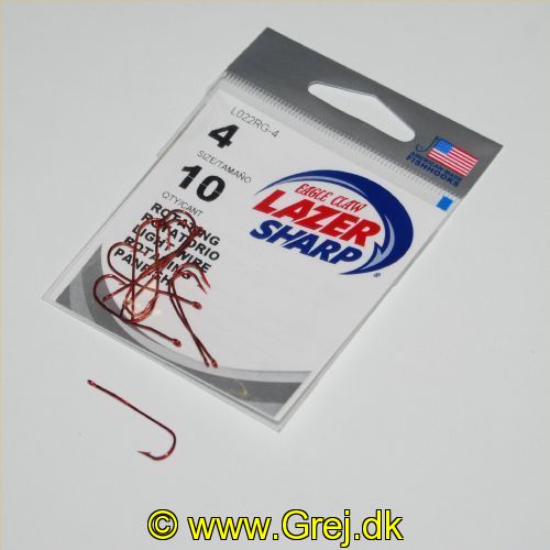 047708636834 - G-PACK - LAZER CRAPPIE ABERDEEN ROTATING - Model:L022RGH-4 - RED - Enheder per pakke: 10
