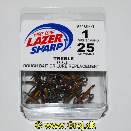 047708804745 - U-PACK - STRAIGHT POINT 2X STRONG TREBLE - Model:974UH-1 - BRONZE - Enheder per pakke: 25