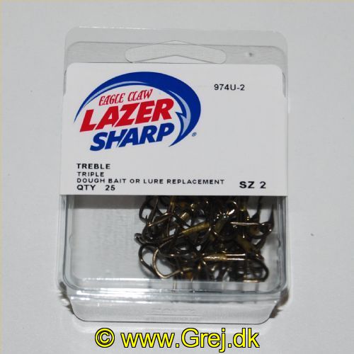 047708804776 - U-PACK - STRAIGHT POINT 2X STRONG TREBLE - Model:974UH-2 - BRONZE - Enheder per pakke: 25