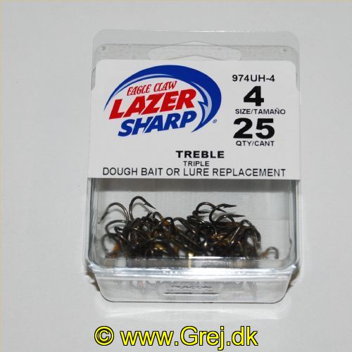 047708804790 - U-PACK - STRAIGHT POINT 2X STRONG TREBLE - Model:974UH-4 - BRONZE - Enheder per pakke: 25