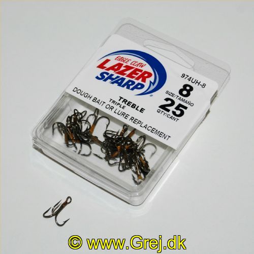 047708804813 - U-PACK - STRAIGHT POINT 2X STRONG TREBLE - Model:974UH-8 - BRONZE - Enheder per pakke: 25