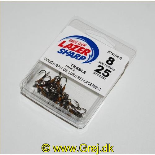 047708804813 - U-PACK - STRAIGHT POINT 2X STRONG TREBLE - Model:974UH-8 - BRONZE - Enheder per pakke: 25