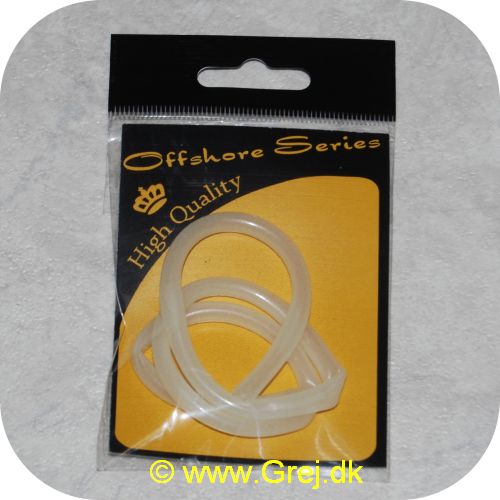 058367703001 - X2 Gummi Slange 4 mm indvendig diameter Glow - 40 cm - Til forfang - RAV3001