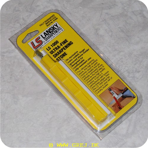 080999021002 - Lansky Sharpeners - LS 1000 - Ultra-Fine Sharpening Stone<BR>Denne knivsliber er en ultra fin sliber og der er 12 forskellige slibesten i serien hvor denne er den mest brugte.