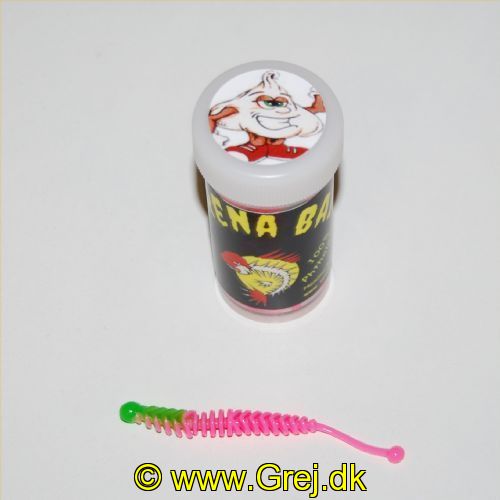 12600004PG - Serrena Baits - Model: Milow - 10 stk. - Duft: Hvidløg - Farve: Grøn/Pink<BR>
<BR>
Denne model er en lang Lamelkrop med en kugle på halen.<BR>
<BR>
En af de helt nye gummiagn som er nogle af de stærkeste på det tyske marked med mange forskellige duftstoffer fra forskellige frugt samt hvidløg.