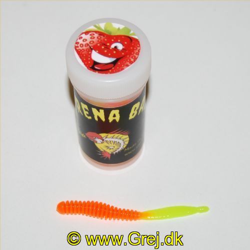 12610008GO - Serrena Baits - Model: Merlin - 10 stk. - Duft: Jordbær - Farve: Orange/Chartreuse<BR>
<BR>
Denne model er en lang Lamelkrop som slutter af med en tyk flad hale.<BR>
<BR>
En af de helt nye gummiagn som er nogle af de stærkeste på det tyske marked med mange forskellige duftstoffer fra forskellige frugt samt hvidløg.