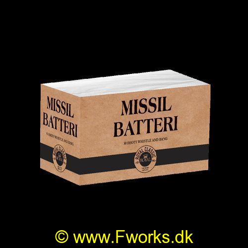 13.5001 - Royal Classic - Batteri - Missilbatteri. 50 skud<br>NEM 49g