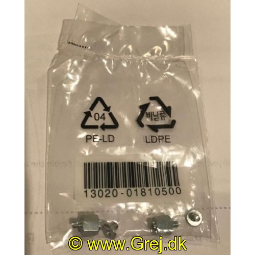 13020-01810500 - Skrue og underskrue til M.2 diske også NVMe SSD diske<BR>
Pakke med 2 stk.
