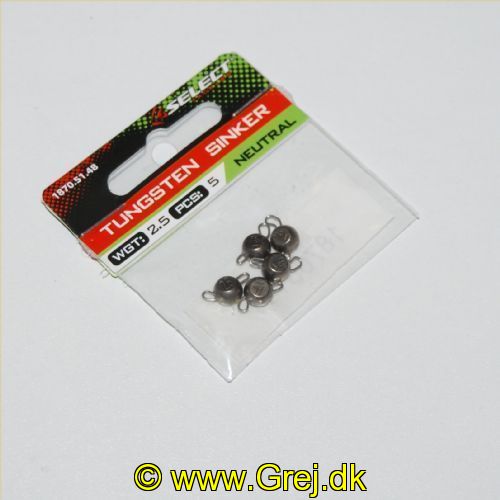 18705184 - Select Jig Head Tungsten -  5 stk. - 2,5 gram