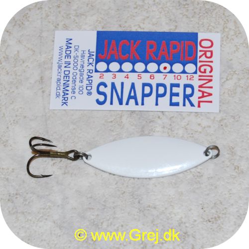 1SNAPPER07 - Den originale JACK RAPID Snapper - 7 gram - Hvid (1. udgave)