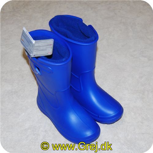 2010000000373 - Super Light Børne Støvler str. 30-31 - Blå 
Letvægts støvler fremstillet i EVA materiale. Der gør dem meget lette og varme - beskytter mod lave temperaturer. - Indersokken kan vaskes.