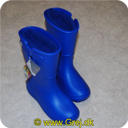 2010000000380 - Super Light Børne Støvler str. 32-33 - Blå 
Letvægts støvler fremstillet i EVA materiale. Der gør dem meget lette og varme - beskytter mod lave temperaturer. - Indersokken kan vaskes.
