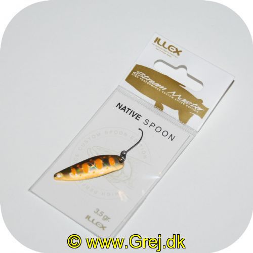 3297830618896 - Illex Skeblink - Native Spoon - 3.5g - Copper Trout<BR>
<BR>Skeblink er en mini skeblink for UL fiskeriet som er meget voksende i disse år efter alle ørred arter.
