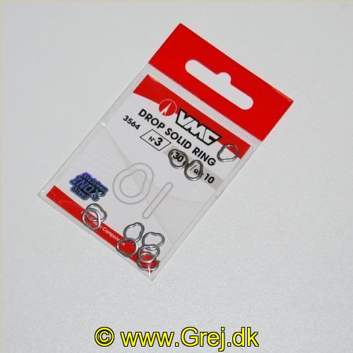 3422993060538 - VMC - Drop Solid Ring - Str. 3 - 10 stk. - Testet til 130 kg