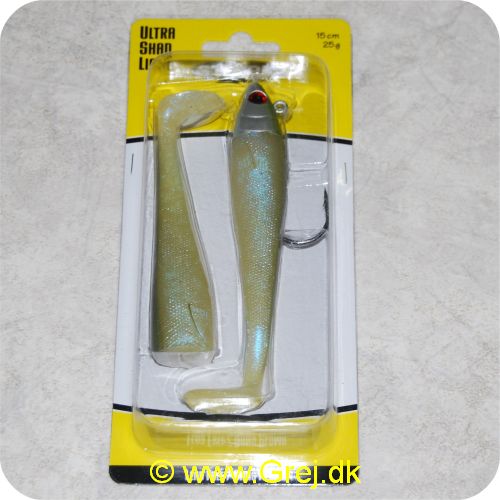 3560410068900 - Storm Ultra Shad Light - 15cm - 25gram - Olive/Pearl - Til spinning. casting og vertical jigging.
Storm Ultra Shad Light fås i seks forskellige farver.
Lokker med rullende action.
Pakket med 1 hoved - 2 kroppe.
