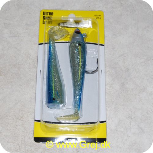 3560410068924 - Storm Ultra Shad Light - 15cm - 25gram - BSD - Blå/Sølv - Til spinning. casting og vertical jigging.
Storm Ultra Shad Light fås i seks forskellige farver.
Lokker med rullende action.
Pakket med 1 hoved - 2 kroppe.
