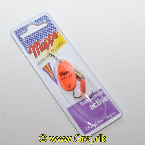 3700731805901 - Mepps Aglia Fluo - Str. 3 - 6,5 gram - Fluo. Orange