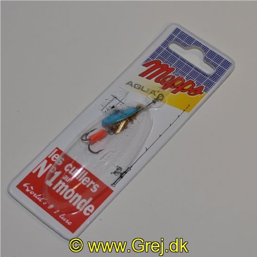 3700731806199 - Mepps Aglia - Str. 1 - 3,5 gram - Blå/Sølv