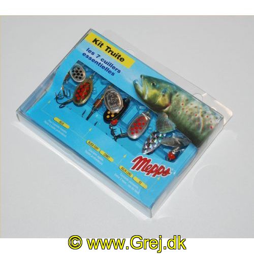 3700731811810 - Mepps Perch Kit - Str. 1+2 - 5 forskellige spinnere i de små størrelser