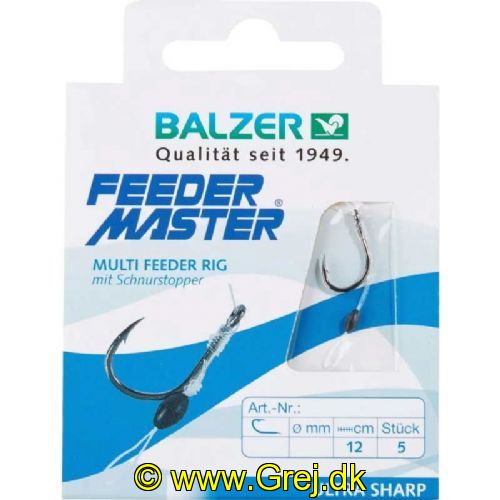 4005652001999 - Multi Feeder Rig - Linestopper - Krog: #6 - Line: 0,30mm - 12cm - 5 stk. pr. pakke - 145060006