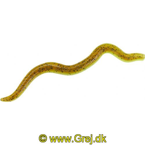 4005652007199 - Wiggle Worm - 8cm - 6 stk. - Flydende - Farve: Green Pumpkin - 133260002
