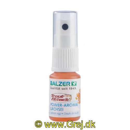 4005652104447 - Trout Attack, aromaspray, 10ml - Smag/duft:Lakse&aelig;g - 001 6008 003<br>These 100% naturally pure aromas significantly improve the catching capacity of all kinds of bait. With a practical sprayer! Content 10ml.