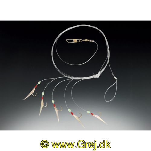 4005652106663 - Edition Sea, micro sildeforfang - Længde:150cm. - Farve:Fish Skin - 001 4792 100<br>Edition Sea Micro Herring System I 0.30/0.35mm 150cm 5x#14