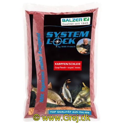 4005652153544 - System Lock foder - Vægt:1000g. - Farve:Brun - Smag/duft:Carp/Tench - 001 8488 001<br>Those who fish with a system catch more! We adapted the high-quality flours, aromas and colours optimally for the respective target fish. The feed forms clouds and has a great luring effect.