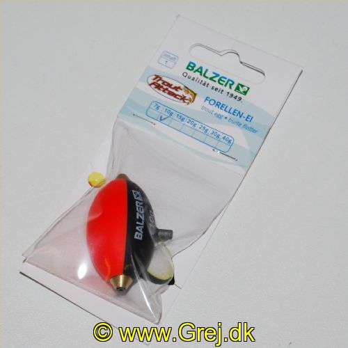 4005652155111 - Trout Attack, trout egg flåd - Vægt:10g. - 001 6049 010<br>Developed for surface fishing for trouts. Guarantees long casts and even at long distance a good visibility. Available from 10 to 25g. On each package is a self assembly manual.