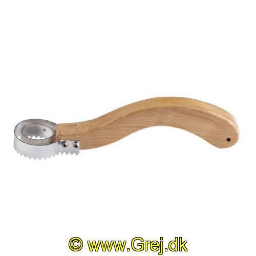 4005652179841 - Ergonomisk skælfjerner - Længde:19cm. - 001 8487 002<br>With prongs in two rows. With wooden handle.