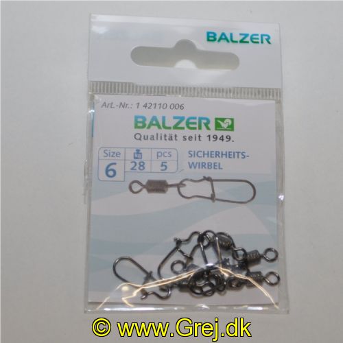 4005652198859 - Special Safety swivel - Brudstyrke:28kg. - 001 4211 006<br>Special Safety Swivel #6
