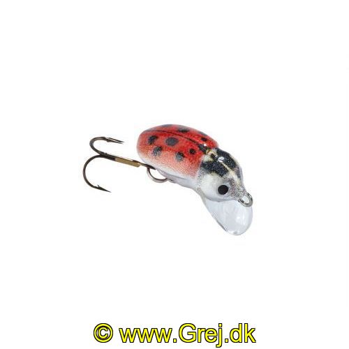 4005652203263 - MK Adventure Insekt wobler - 25mm. - Vægt:1.5g. - Farve:Lady Bug - arbejdsdybde5cm - Baittype:Flydende - 001 3418 025<br>Matze’s playgroup catches perch just as well as chub or trout. In keeping with insects the baits move extremely shallowly. When moving, it is good if they furrow through the surface. If the waves are higher you reel in faster and then they move just below them. A brilliant stopgap under trees and bushes hanging over the water. Matze’s recommendation: Subtle fishing! The main line should be no thicker than 0.10 mm (braided) or 0.25 mm (monofilament). Matze’s recommendation: Don’t twitch; wind in persistently at an even speed. Type: floating, immersion depth: max 0,05m.