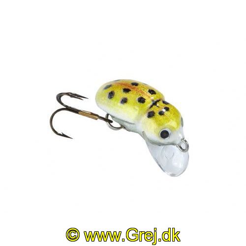 4005652203300 - MK Adventure Insekt wobler - 25mm. - Vægt:1.5g. - Farve:Yellow Lady Bug - arbejdsdybde5cm - Baittype:Flydende - 001 3418 225<br>Matze’s playgroup catches perch just as well as chub or trout. In keeping with insects the baits move extremely shallowly. When moving, it is good if they furrow through the surface. If the waves are higher you reel in faster and then they move just below them. A brilliant stopgap under trees and bushes hanging over the water. Matze’s recommendation: Subtle fishing! The main line should be no thicker than 0.10 mm (braided) or 0.25 mm (monofilament). Matze’s recommendation: Don’t twitch; wind in persistently at an even speed. Type: floating, immersion depth: max 0,05m.
