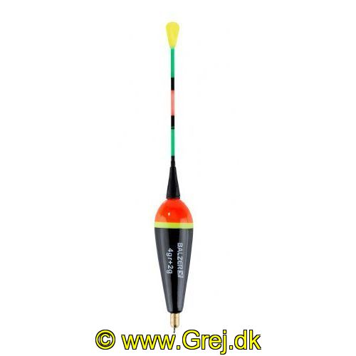 4005652823355 - F. Batteridrevet Waggler flåd - Længde:16cm. - Vægt:12g. - 001 5255 102<br>Our of battery-driven floats for nighttime fishing. The advantage over chemical-light floats is obvious: You switch on the battery when you start fishing and then off again thereafter, but a chemical light is normally disposed of after fishing, even though it is still giving off light. The bodies of the float are made from wood, the antennas and float feet from unbreakable glass fibre composite (except 1 52540/). The multicolour antennas shine very brightly and can be seen well even at great distances. Another advantage: the antennas are very slender. When they bite, the fish feel virtually no resistance. Operated with 1 CR 425 / 3V tubular battery, (not included in scope of supply, but available from Balzer). Battery has a service life of around 45 hours! Supplied in a self-service blister pack.