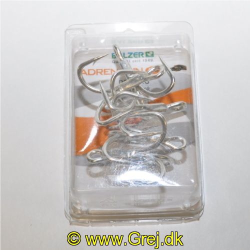4005652823690 - Adrenalin Cat, trekrog - 001 6726 003<br>This treble hook impresses with its robustness and its enormously sharp hook tips, which easily penetrate into the catfish mouth during the bite. There is no operational area for active and passive catfish fishing, which the hook does not easily master.