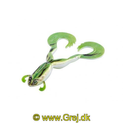 4005652826264 - Shirasu Clone Frog, UV - 120mm. - Vægt:16g. - Farve:Frog - 001 3679 012<br>Its realistic shape and unique running characteristics make it a real pike killer! Available in two realistic 3D Photo Print colours and four shocking UV décors!