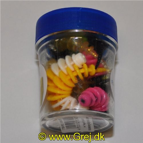 4005652829432 - Trout Collector, Trout Worms med duft - 70mm. - Vægt:1.5g. - Farve:Mix 1 - Smag/duft:Ost - 001 6069 107<br>Our Trout Collector series offers a well thought-out complete program for eminently successful fishing with softbait for trout. In addition to various softbait, we offer a selection of special hooks that are already fitted with tungsten heads. With our softbaits, the main axes are not round, but flattish, and there’s a generous distance between the slats. This design gives the Trout Collectors a unique flexibility. The baits are floaters, and when used with our tungsten hooks of varying weights, every layer of water can be fished. Our classic, which, with its slim Pin Tail and colour combinations, becomes a universal weapon. It’s most effective when the fish are reasonably active. To make your selection easier, our Trout Attack Team has put together 4 different mix packs. Each 5cm and 7cm and 4 flavors (garlic, fish, pellet and - new in the range - sweet cheese). Each assortment contains 10 Trout collectors (5 colours of 2 pieces each). Supplied in vacuum-sealed transparent boxes.