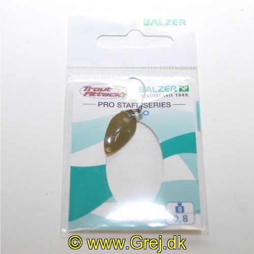4005652830278 - Pro Staff Series Chicco spoon - 20mm. - Vægt:0.8g. - Farve:Ocher - 001 6082 004<br>Extra-small and light spoons for fishing in summer when the trout are in the upper layers of water and look-out for small bait. Most colours are on the muted side, which has proved extremely effective on passive fishes.